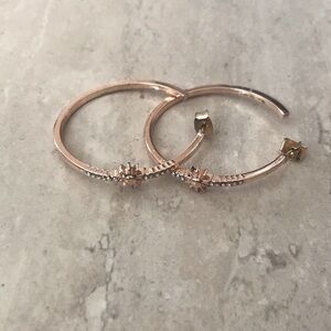 NWOT Hoop Star Earrings